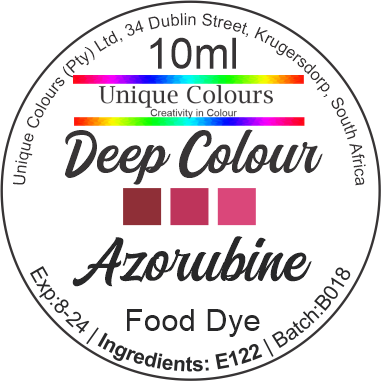 Deep Colour Azorubine - 10ml