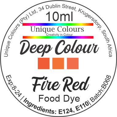 Deep Colour Fire Red - 10ml
